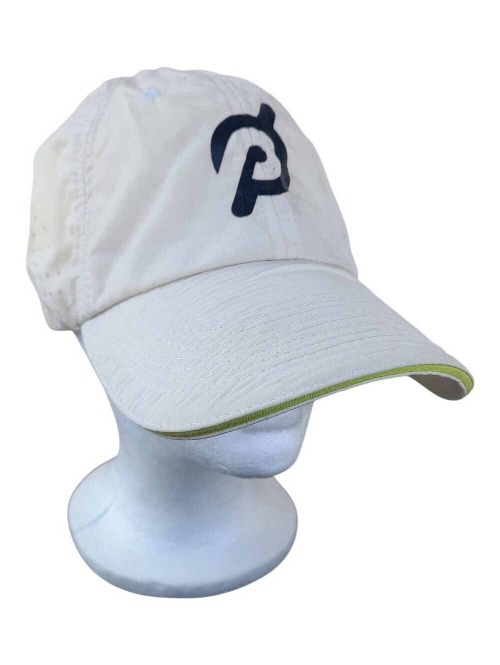 Peloton Exercise Off-White Vented Nylon Adjustable Hat Unisex OS *FLAWED*